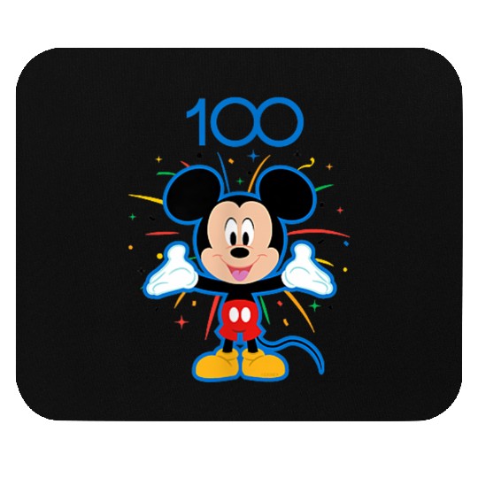 Disneyss 100 Anniversary Mickey Mouse Fireworks Burst D100 Mouse Pads