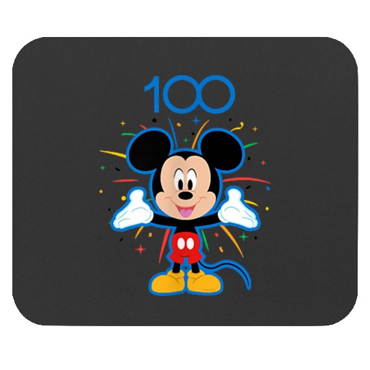 Disneyss 100 Anniversary Mickey Mouse Fireworks Burst D100 Mouse Pads