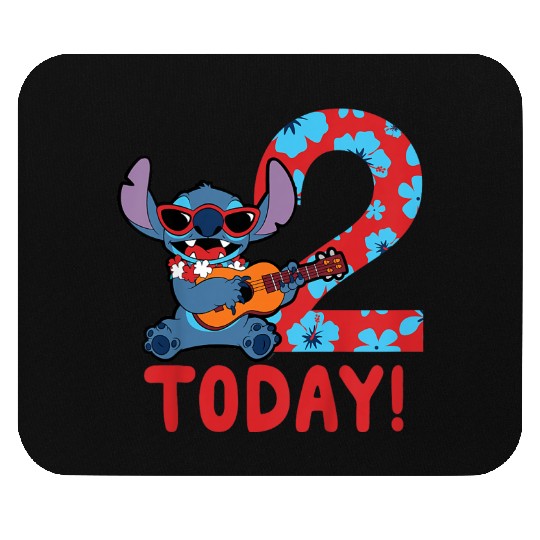 Kids Disney Lilo Stitch Tropical Birthday 2 Years Old Today Mouse Pads