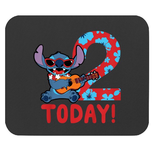 Kids Disney Lilo Stitch Tropical Birthday 2 Years Old Today Mouse Pads