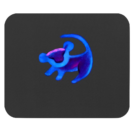 Disney The Lion King Simba Cave Painting Blue Hue Mouse Pads