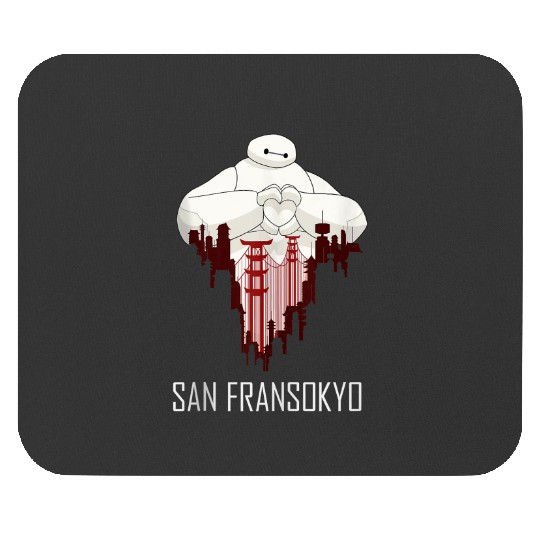 Disney Big Hero 6 Baymax San Fransokyo Love Mouse Pads