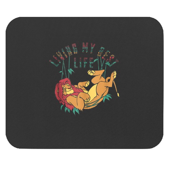 Disney The Lion King Living My Best Life Simba Text Fill Mouse Pads