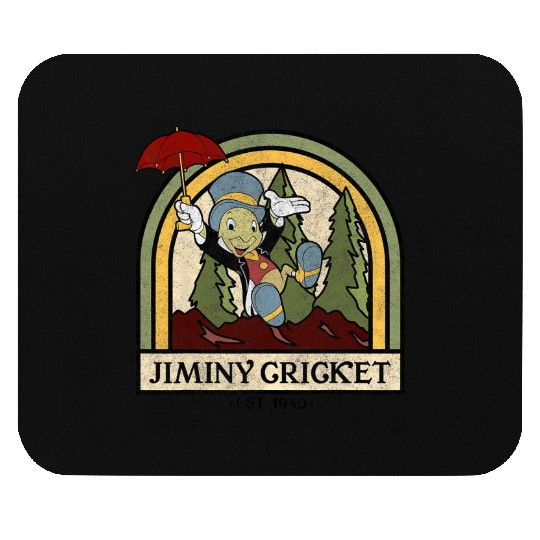 Disney Pinocchio Jiminy Cricket Established 1940 Mouse Pads