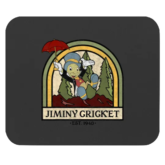 Disney Pinocchio Jiminy Cricket Established 1940 Mouse Pads