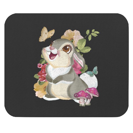 Disney Bambi Thumper Vintage Floral Portrait Mouse Pads