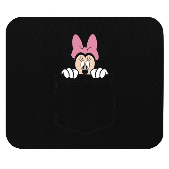 Black Disney Minnie Mouse Classic Fit  - Crew Neck Mouse Pads