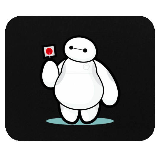 Disney Big Hero 6 Baymax With Lollipop Cute Shot Mouse Pads