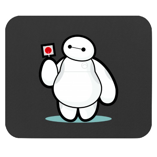 Disney Big Hero 6 Baymax With Lollipop Cute Shot Mouse Pads