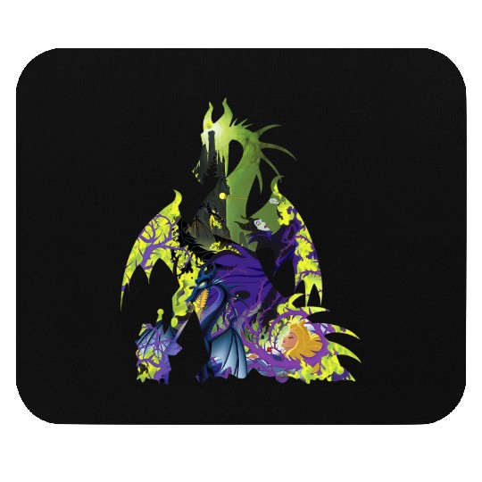 Disney Sleeping Beauty Maleficent Dragon Silhouette Mouse Pads