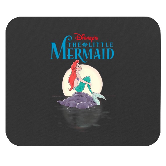 Disneyss Little Mermaid Movie Poster Sunset Graphic Mouse Pads