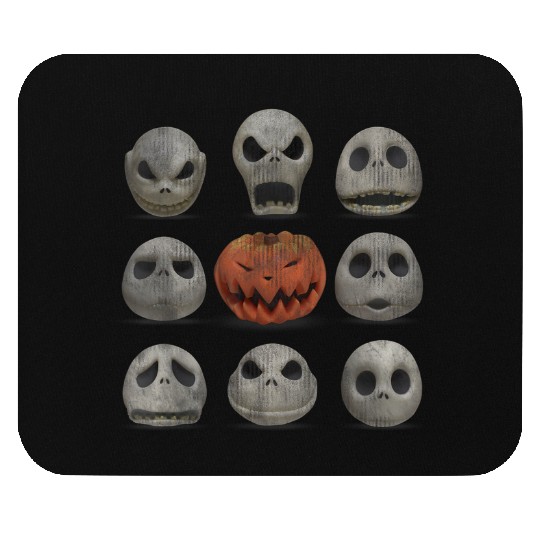 Disneyss Jack Skellington Halloween Faces Mouse Pads