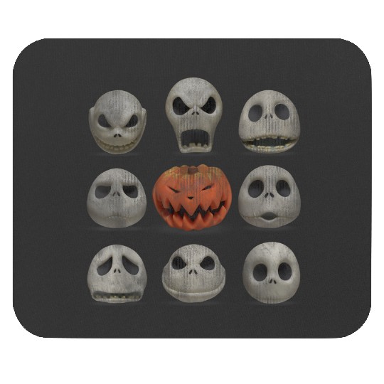 Disneyss Jack Skellington Halloween Faces Mouse Pads