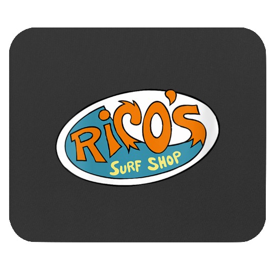 Disneyss Hannah Montana Ricos Surf Shop Logo Mouse Pads