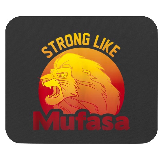 Disneyss The Lion King Strong Like Mufasa Sunset Logo Mouse Pads