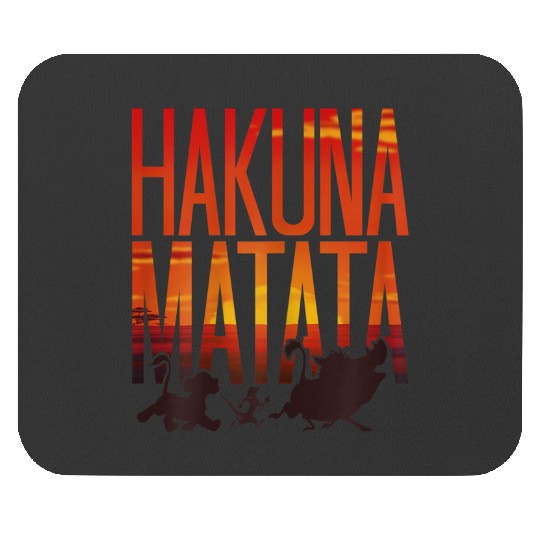 Disneyss The Lion King Hakuna Matata Sunset Group Shot Shadows Mouse Pads