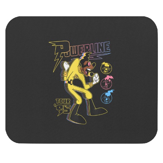 Disney A Goofy Movie Powerline Tour 95 Retro Neon Poster Mouse Pads