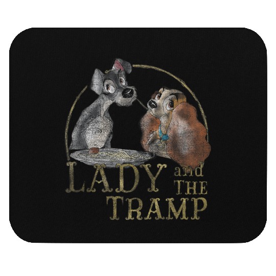 Disneyss The Lady And The Tramp Eating Spaghetti Mouse Pads