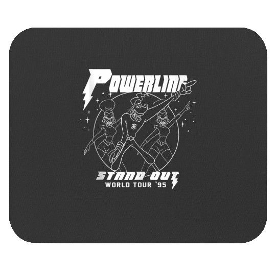 Disney A Goofy Movie Powerline World Tour Outline Poster Mouse Pads