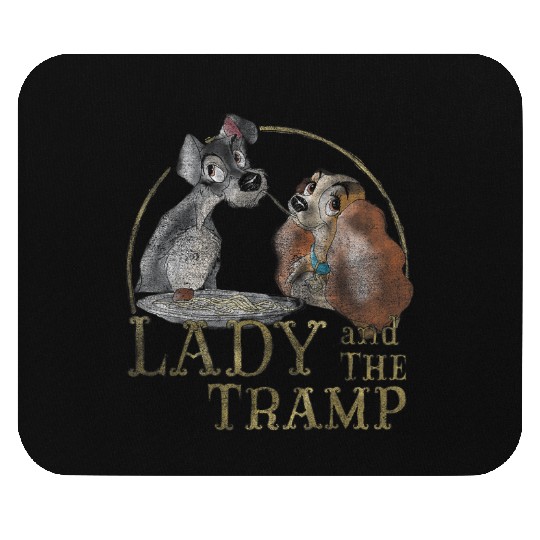 Disneyss The Lady And The Tramp Eating Spaghetti Mouse Pads