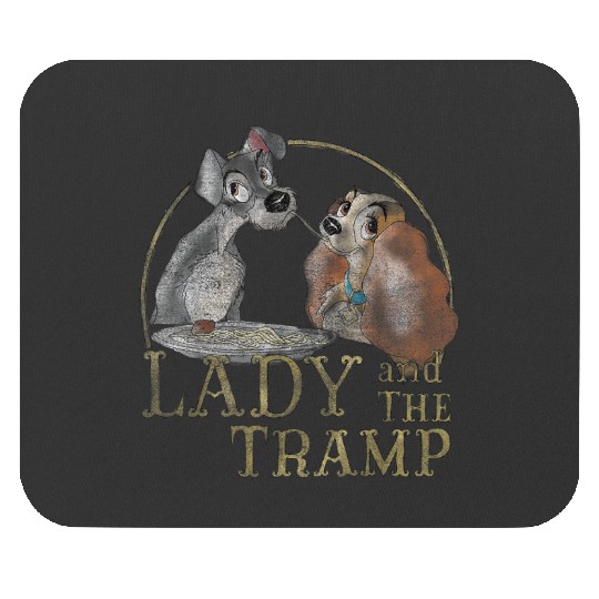 Disneyss The Lady And The Tramp Eating Spaghetti Mouse Pads