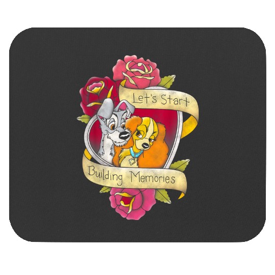 Disneyss The Lady And The Tramp Let's Start Building Memories Mouse Pads