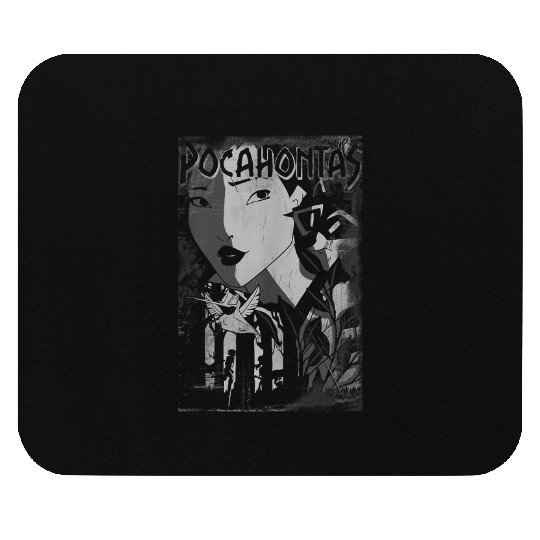 Disney Pocahontas Dark Portrait Poster Mouse Pads