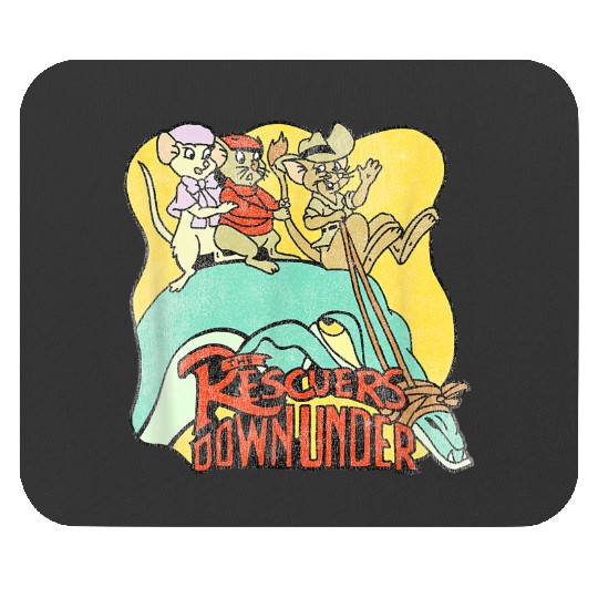 Disneyss The Rescuers Down Under Vintage Retro Lizard Ride Mouse Pads