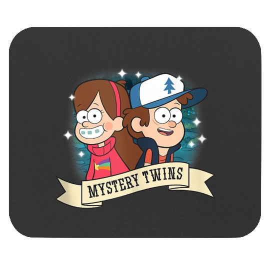 Disneyss Gravity Falls Dipper And Mabel Mystery Twins Logo Mouse Pads