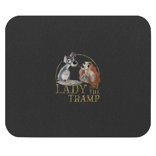Disneyss The Lady And The Tramp Eating Spaghetti Mouse Pads