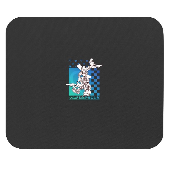Disney Kingdom Hearts Sora Donald Goofy Kanji Checkerboard Mouse Pads