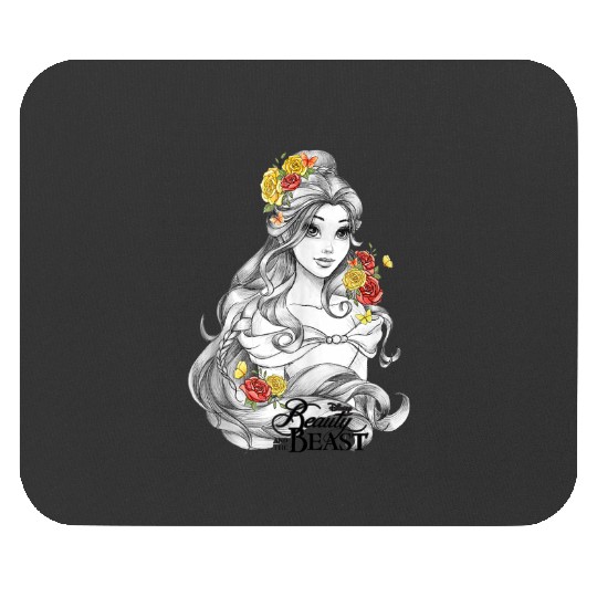 Disney Beauty And The Beast Belle Sketched Portrait Mouse Pads