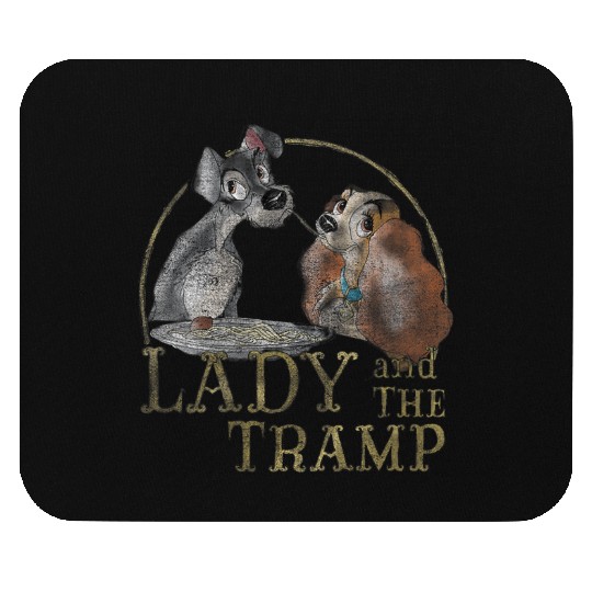 Disneyss The Lady And The Tramp Eating Spaghetti Mouse Pads