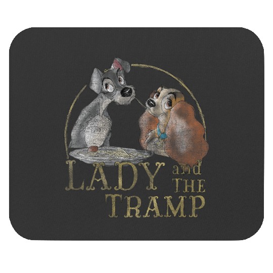 Disneyss The Lady And The Tramp Eating Spaghetti Mouse Pads