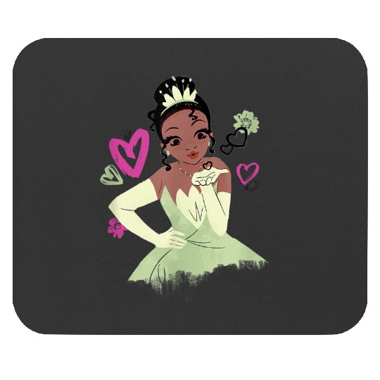 Disneyss The Princess And The Frog Tiana Heart Kissses Sketch Mouse Pads