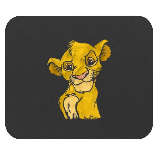 Disney Lion King Young Simba Smiling Portrait Sketch Mouse Pads