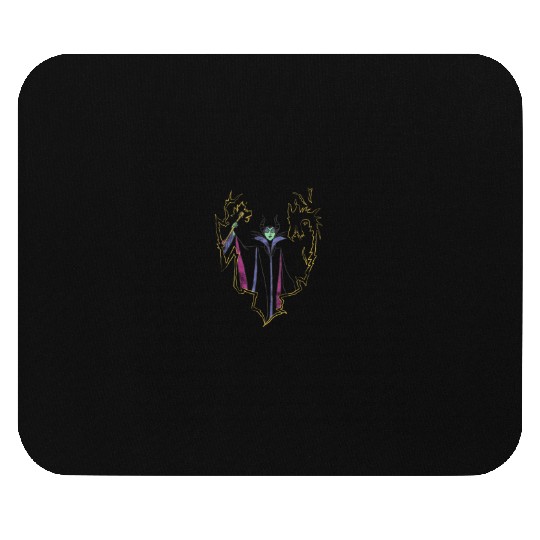 Disney Maleficent Line Art Portrait Mouse Pads