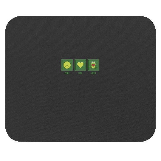 Disneyss The Muppets Peace Love Green K the frog Panels Mouse Pads