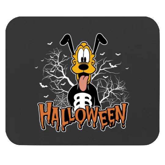Pluto Skeleton Mouse Pads, Halloween Mouse Pads, Funny Skeleton Mouse Pads, Disney Pluto Mouse Pads, Disney Skeleton Mouse Pads