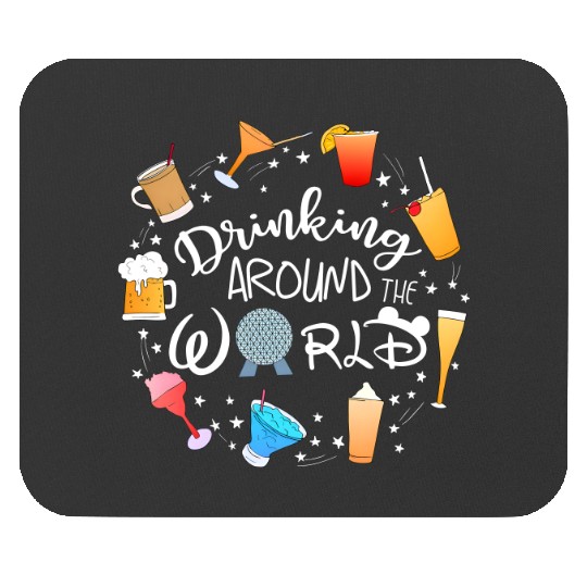 Drinking Around the World Mouse Pads, Disney Drinks Mouse Pads, World Traveler Mouse Pads