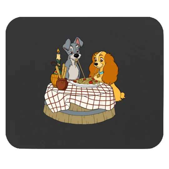 Disney Lady and Tramp Bella Notte Spaghetti Mouse Pads, Lady and The Tramp Mouse Pads