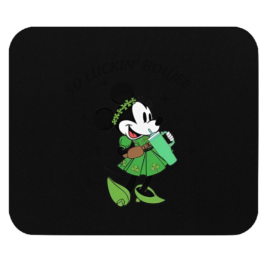 Minnie So Luckin Boujee Mouse Pads, Lucky Minnie, Disney St Patricks Day