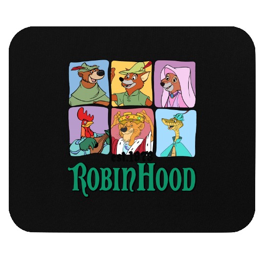 Retro Disney Robin Hood Characters Est. 1973 Mouse Pads