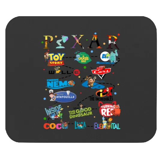 Disneyland Pixar Movie Mouse Pads, Disneyland Pixar Fest 2024 Mouse Pads, Disneyland Pixar