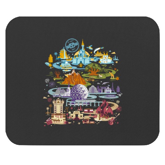 Vintage Disney Epcot Mouse Pads, Epcot 1982 Mouse Pads