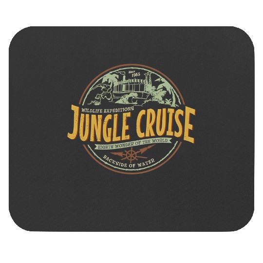 Jungle Cruise Ride Back Side Of Water Mouse Pads, Vintage Disney Mouse Pads