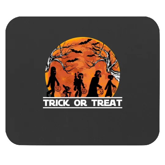 Vintage Retro Star wars Trick or Treat Disney Halloween Mouse Pads, Disneyland Trip Mouse Pads