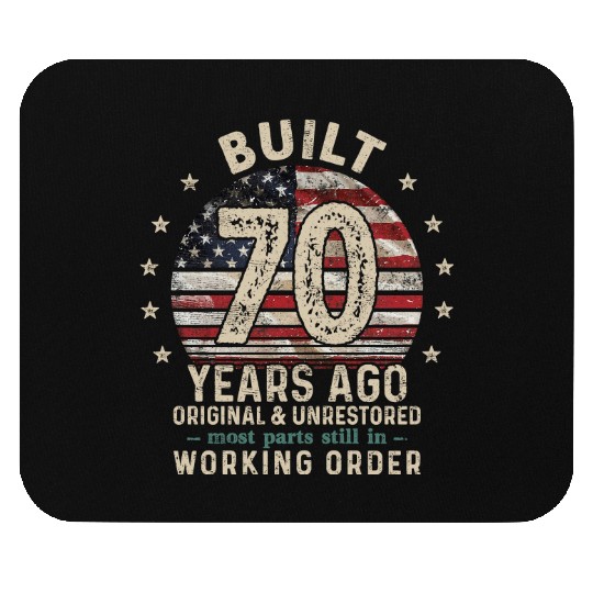 Built 70 Years Ago Mouse Pads, Vintage 1954 Mouse Pads, 70th Birthday Gift, Turning 70 Gift
