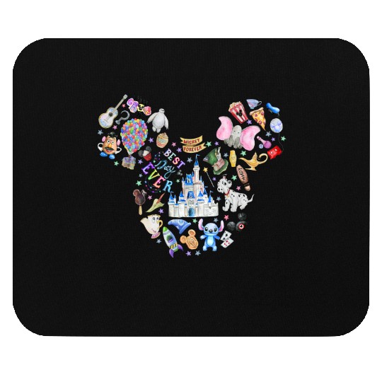 Disney Mickey Ears Mouse Pads, Disneyland Vacation Mouse Pads, Best Day Ever