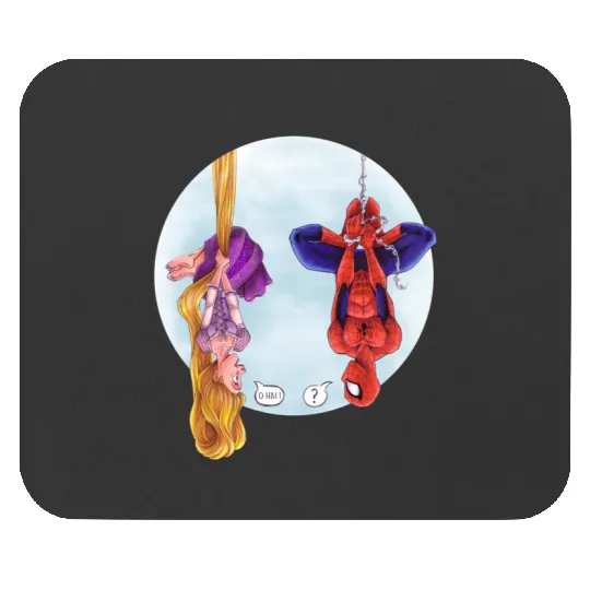 Disney Rapunzel And Marvel Spider-Man Mouse Pads, Disney Marvel Avengers Spiderman Mouse Pads